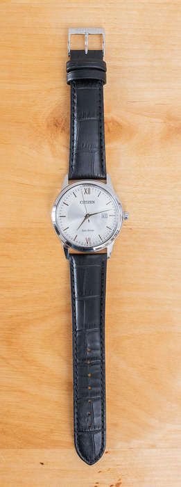 *Like New* Men's Citizen Corso Classic Eco-Drive Watch Leather Strap AW1236-03A