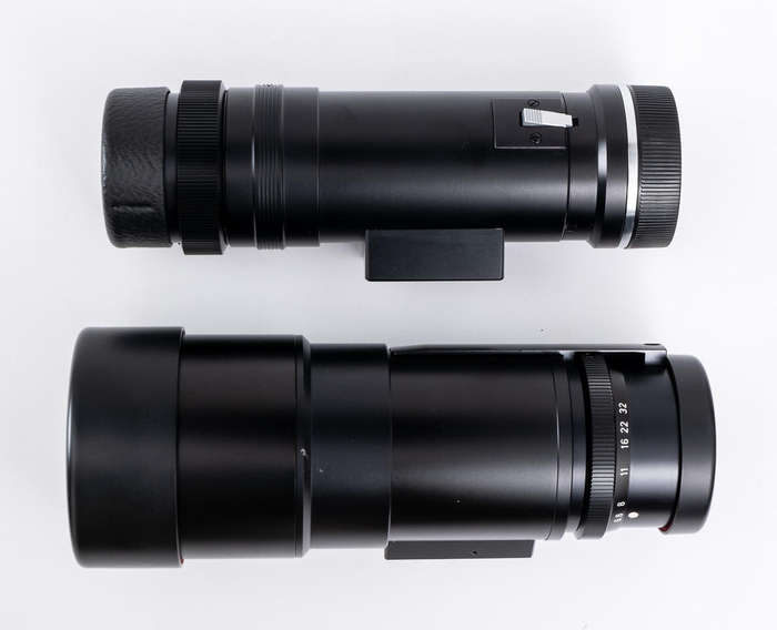 Leica Telyt 400mm F6.8 R Lens Leitz Wetzlar w/ Box & Shoulder Stock 400/6.8