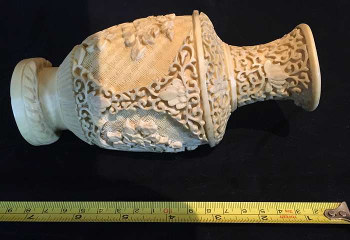 Cinnabar vase