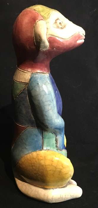 Meerkat by Felix Raku Pottery