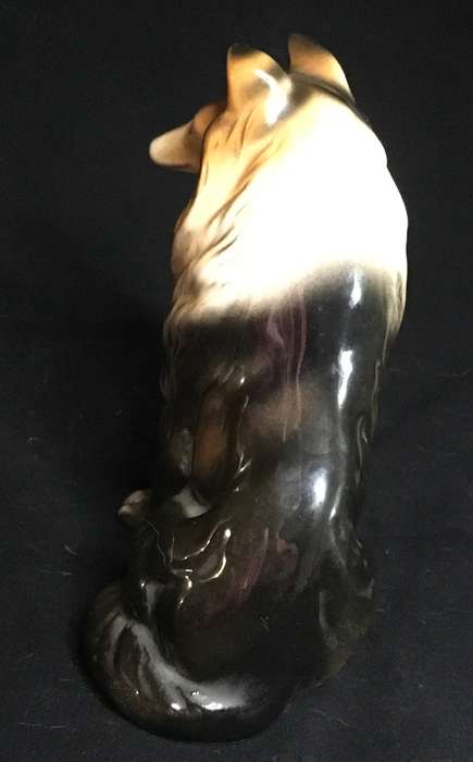 Vintage K and K Japan Collie Dog Figurine