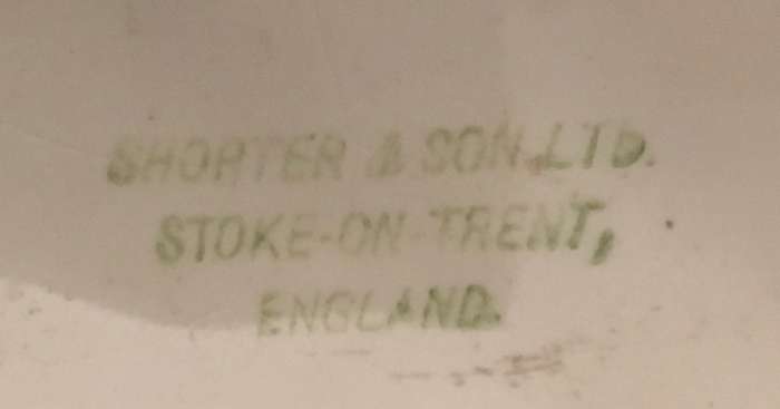 Fish plate - Shorter and Son, Stoke on Trent. Vintage