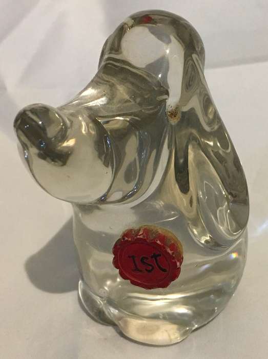 Basset hound paperweight