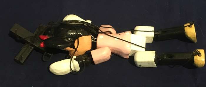 Minnie Mouse 1930s wood puppet