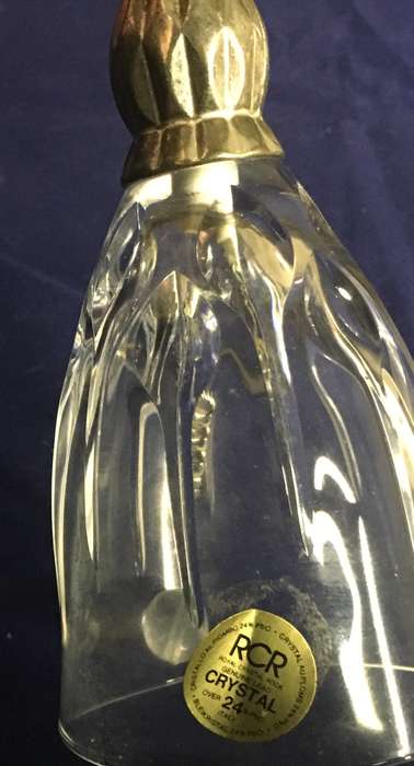 Royal Crystal Rock Lead Crystal Bell - Italian.