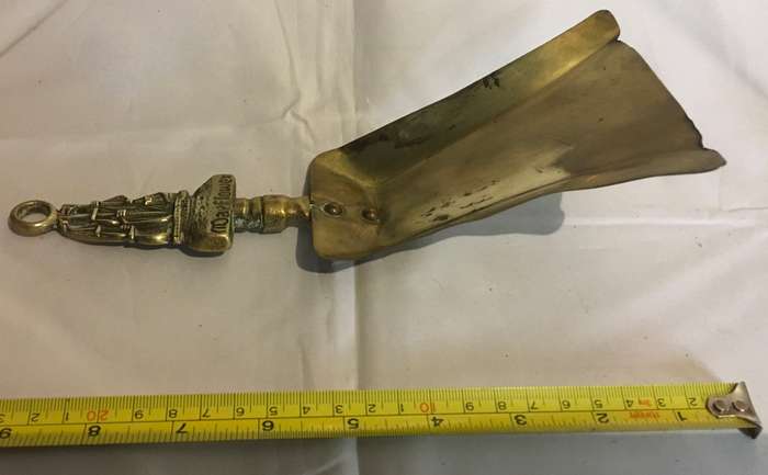 Antique brass spatula. The Mayflower.