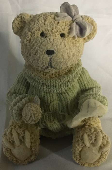 Bear - felt. Writing bear