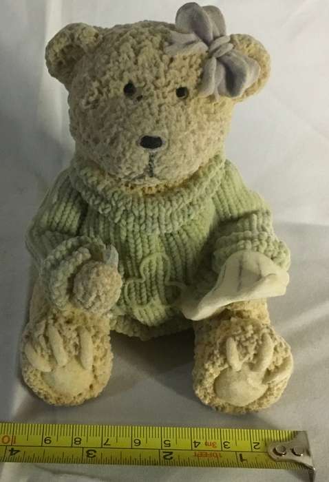 Bear - felt. Writing bear