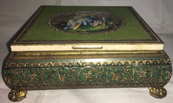 1970s metal chocolate box