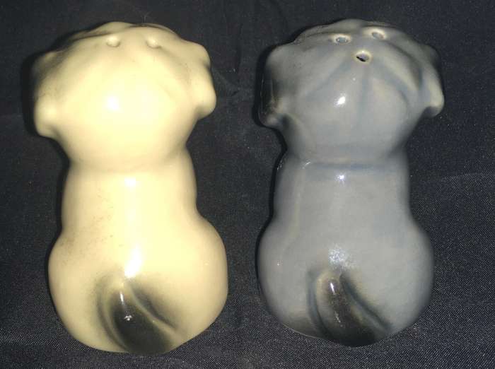 Dogs salt and pepper shakers