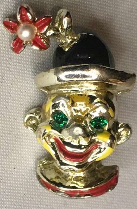 Clown brooch