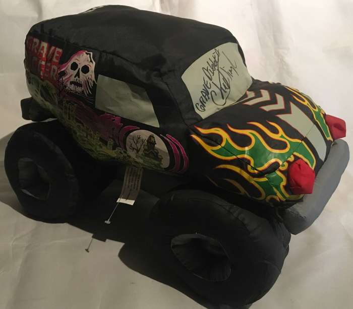 Grave Digger. Monster Jam 2005 Plush Stuffy. Signed by driver