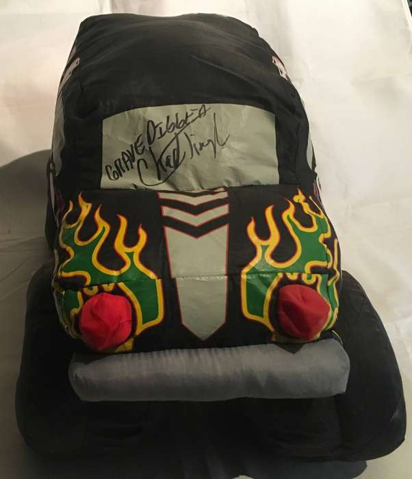 Grave Digger. Monster Jam 2005 Plush Stuffy. Signed by driver