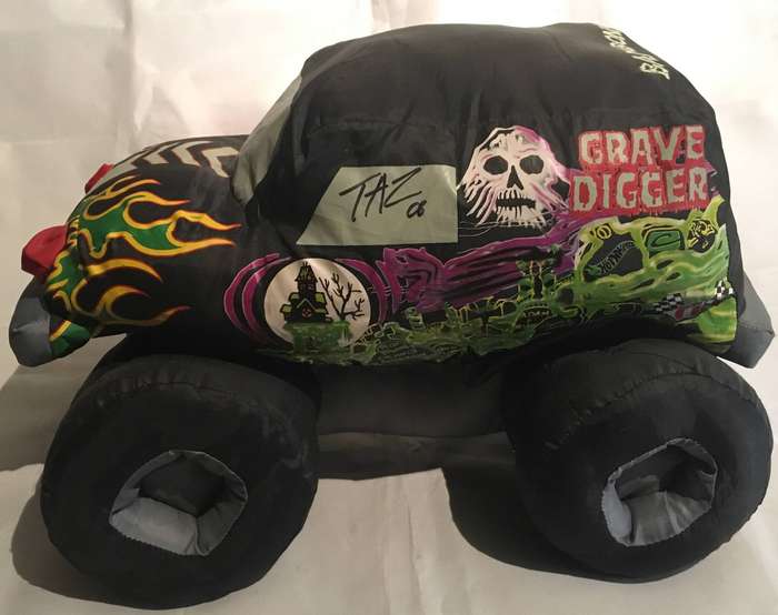 Grave Digger. Monster Jam 2005 Plush Stuffy. Signed by driver