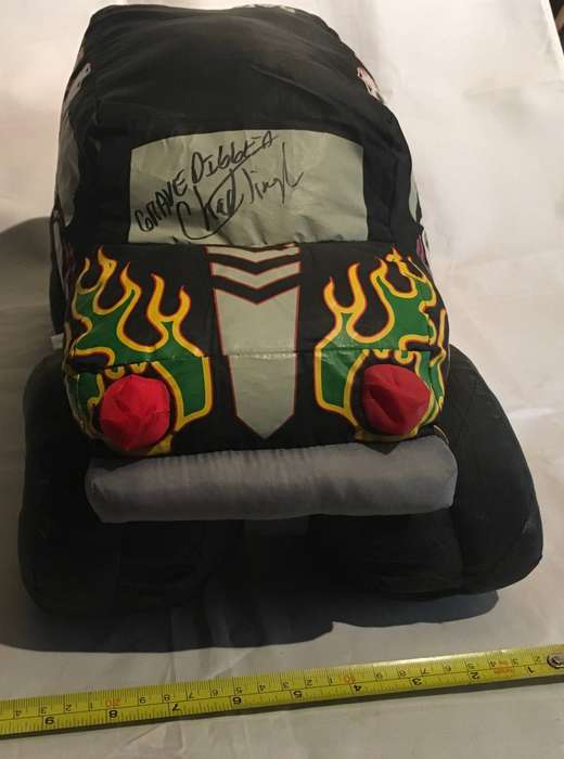 Grave Digger. Monster Jam 2005 Plush Stuffy. Signed by driver