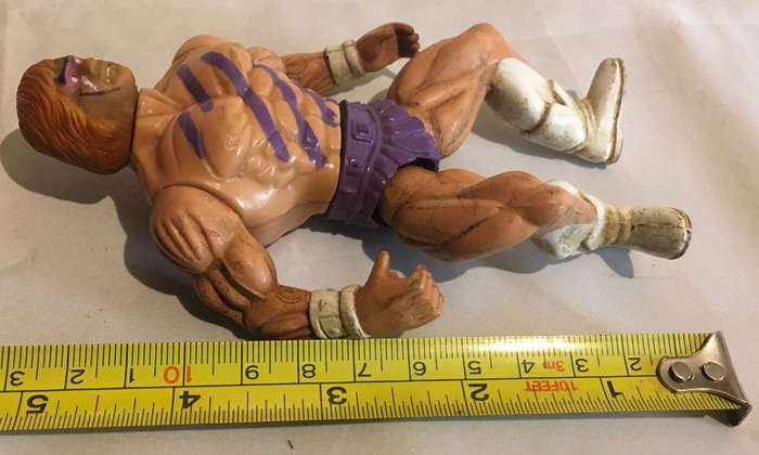 WWF Moto Ko Wrestler. Bootleg Tosfrit Sungold Galaxy Fighter Figurine. Vintage