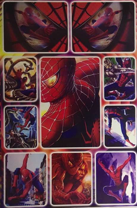 Spider-Man A4 sticker page