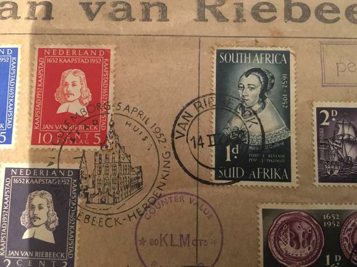 Jan van Riebeeck 1952 commemorative envelope.