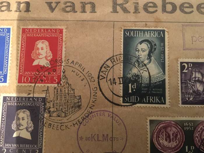 Jan van Riebeeck 1952 commemorative envelope.