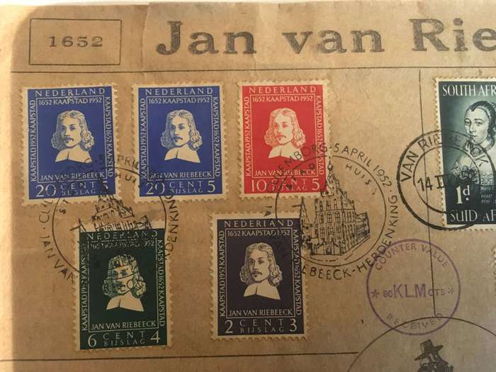 Jan van Riebeeck 1952 commemorative envelope.