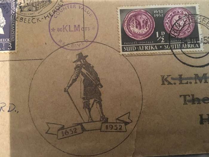 Jan van Riebeeck 1952 commemorative envelope.