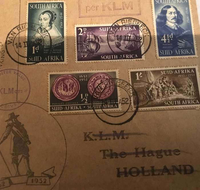 Jan van Riebeeck 1952 commemorative envelope.