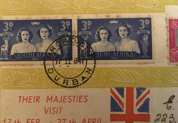 1947 Royal visit to South Africa. King George VI Queen Elizabeth