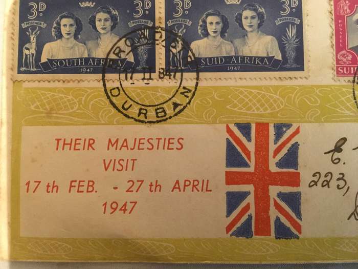 1947 Royal visit to South Africa. King George VI Queen Elizabeth