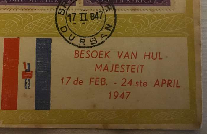 1947 Royal visit to South Africa. King George VI Queen Elizabeth