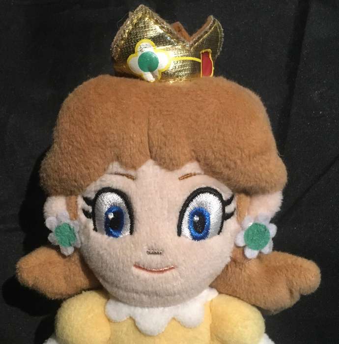 Princess Daisy plush toy from the Super Mario franchise