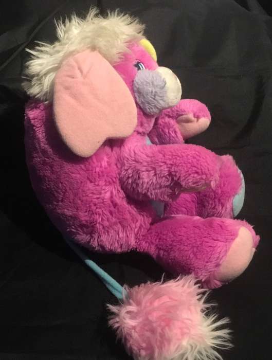 Vintage 1986 Mattel Popples Pink 12" Plush BC680