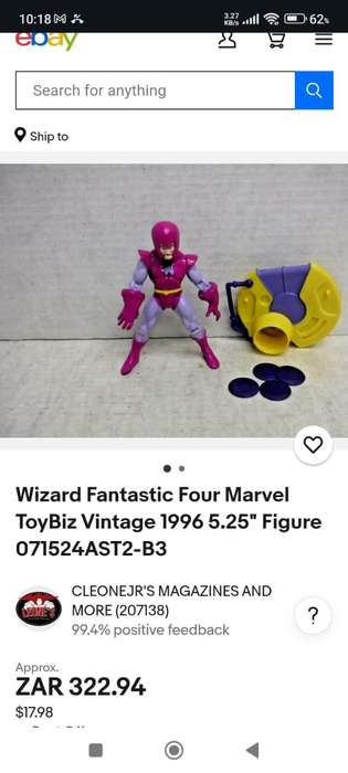 Fantastic 4 Wizard Vintage figure for sale