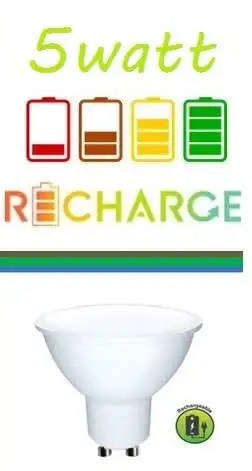 5w Emergency LED Downlights l Rechargeable Loadshedding Backup (Cool White) - Pack of 6