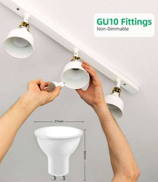5w Emergency LED Downlights l Rechargeable Loadshedding Backup (Cool White) - Pack of 6