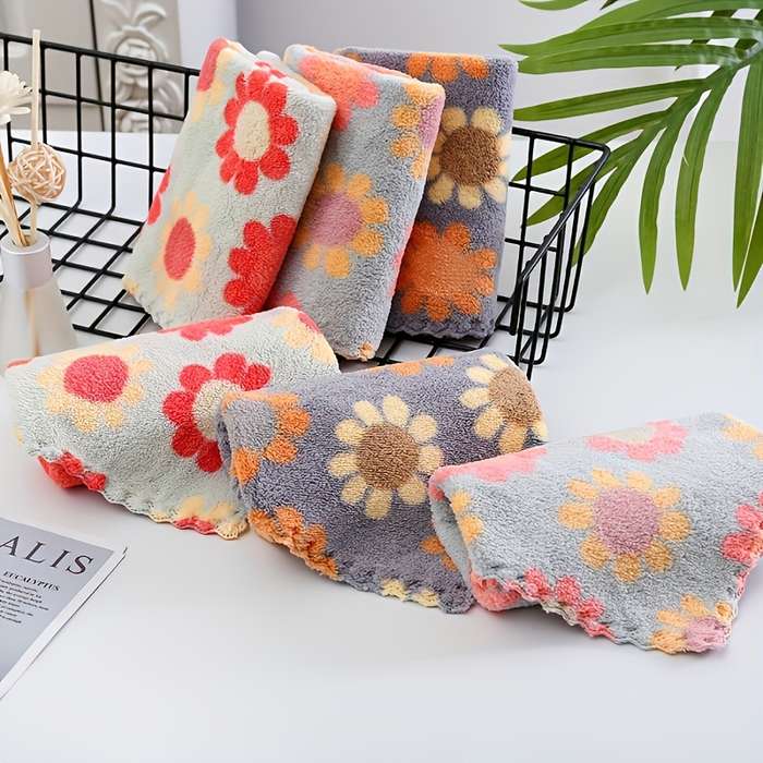 Bohemian Floral Towel Set Of 6