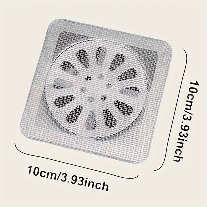 50pcs Hair Catcher Drains For Shower, Metal Mesh Filter