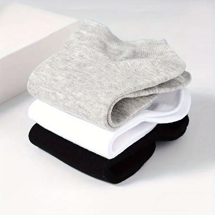 100% Cotton Ankle Socks For All Seasons - 5 Pairs Pack