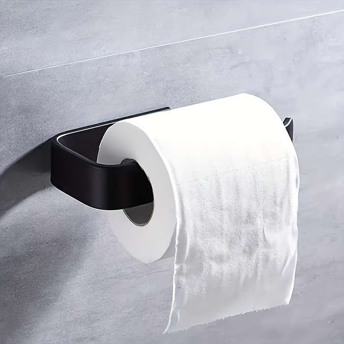 Easy-Install Self-Adhesive Toilet Paper Holder - No Drilling Required