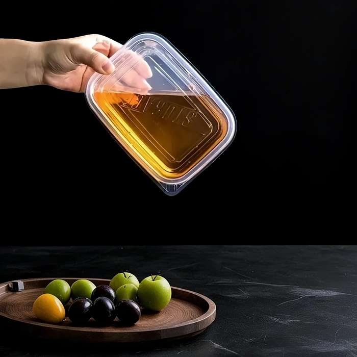 10pcs Stackable Food Storage Containers With Lids - Reusable