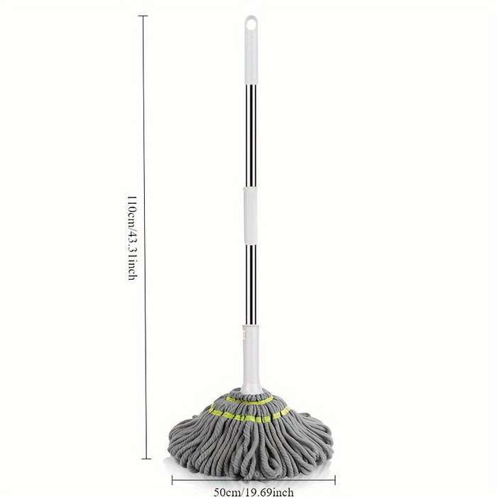 Hands-Free Self-Wringing String Mop For Easy Cleaning