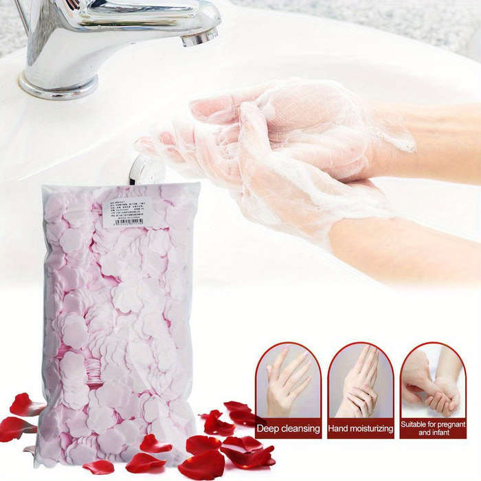 1000pcs Clean Petals Perfume Disposable Hand Soap Flakes
