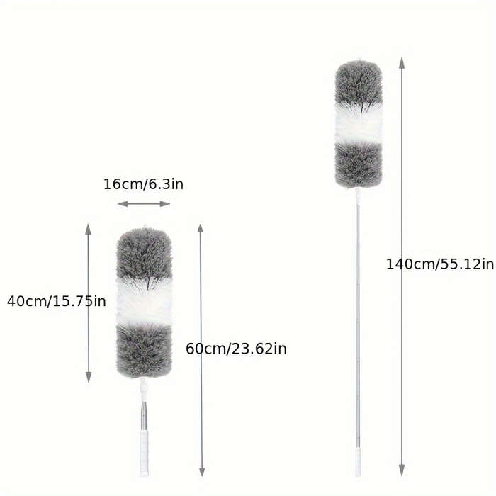 Extendable Microfiber Duster With Bendable Head