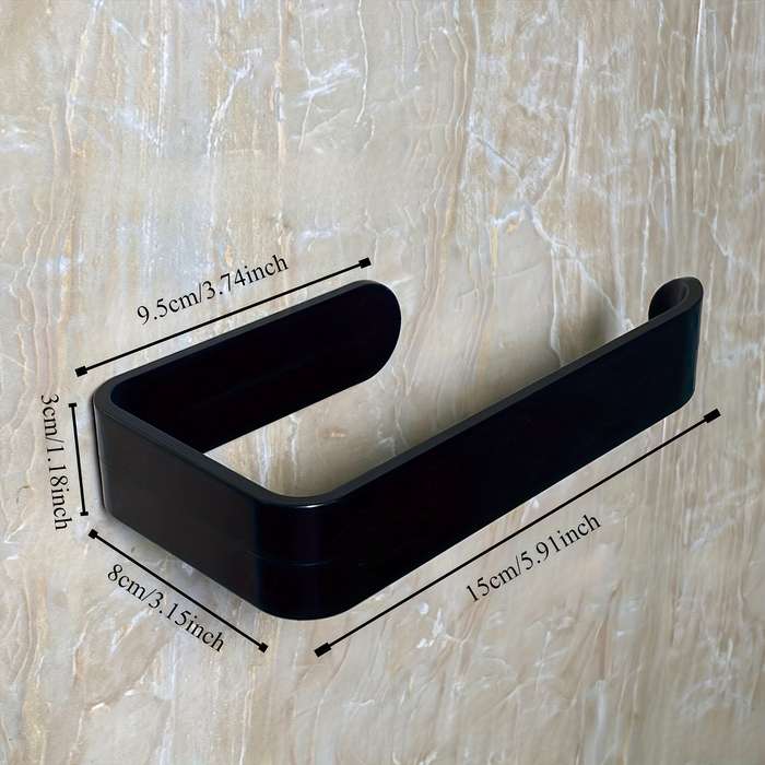 Easy-Install Self-Adhesive Toilet Paper Holder - No Drilling Required