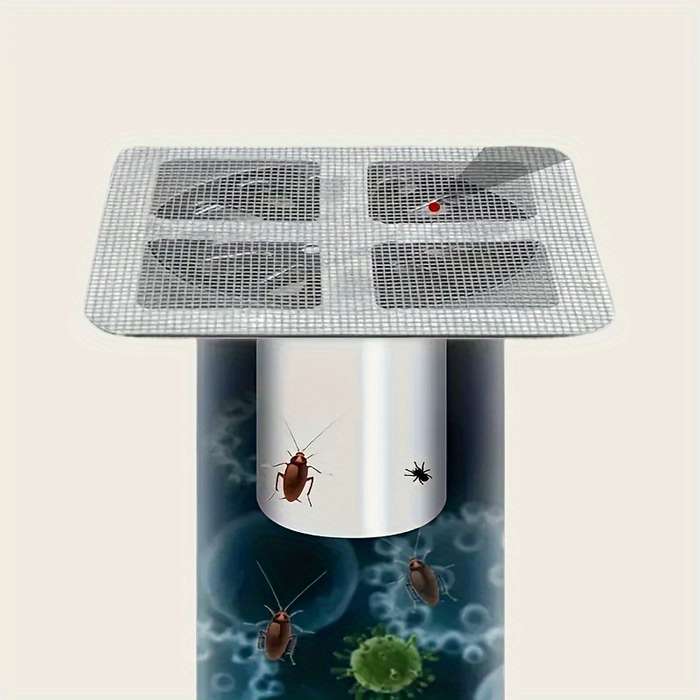 50pcs Hair Catcher Drains For Shower, Metal Mesh Filter