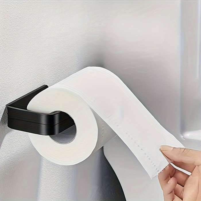 Easy-Install Self-Adhesive Toilet Paper Holder - No Drilling Required