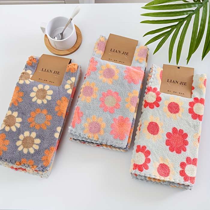 Bohemian Floral Towel Set Of 6