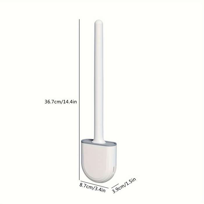 1pc Easy-Clean Silicone Toilet Brush