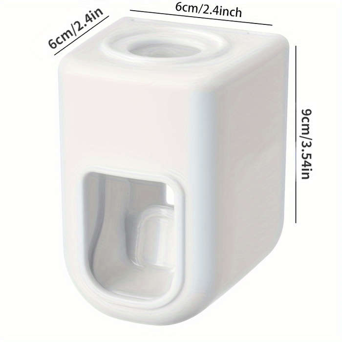 Easy-Install Wall-Mounted Toothpaste Dispenser & Brush Holder