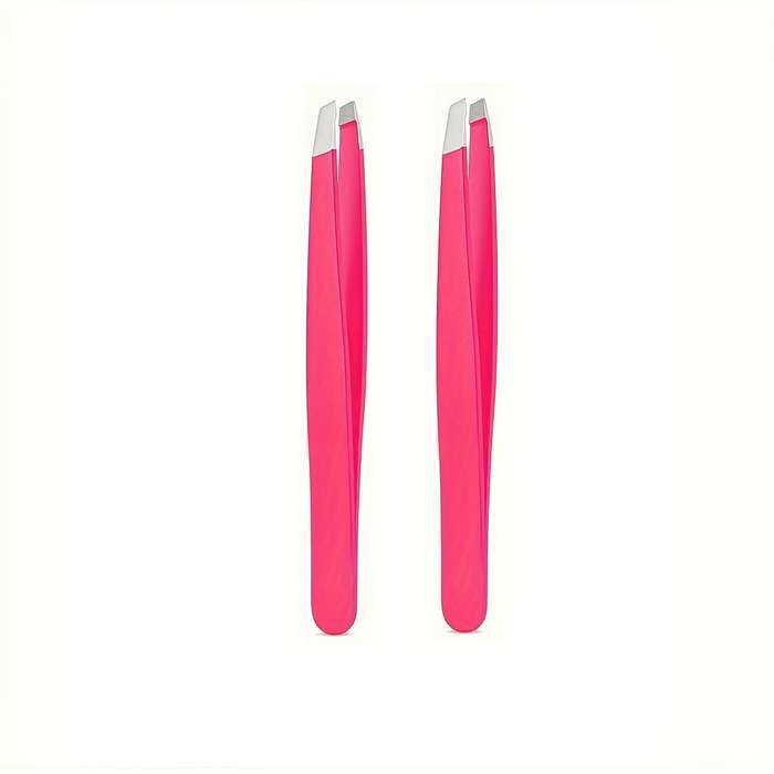 1X And 7X Magnification Makeup Mirror And Hair Removal Tweezers 2pcs Set