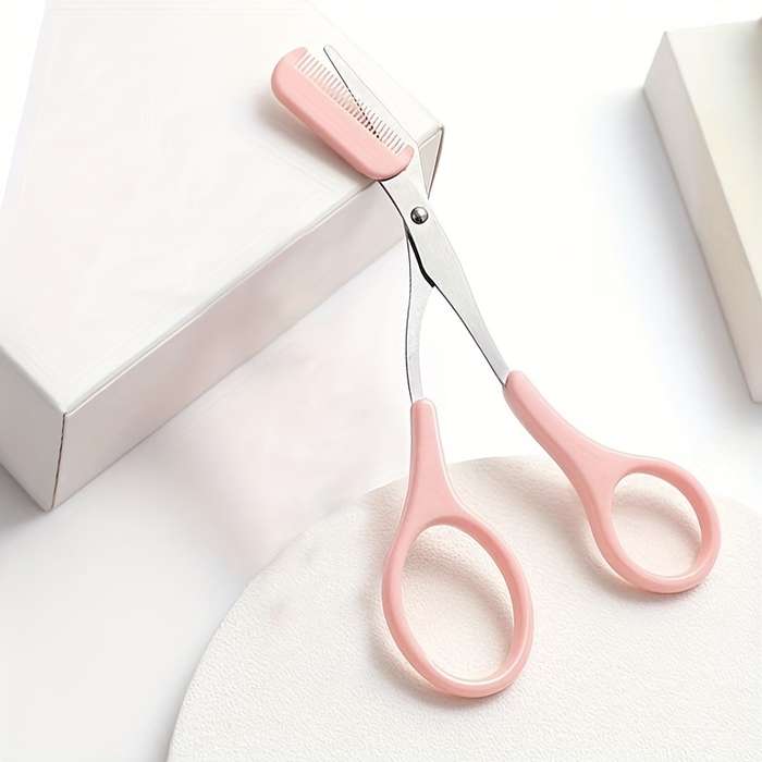 Stainless Steel Eyebrow Razor With Comb - Dual-Use